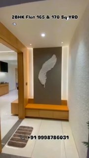 2 BHK Ready Possession 
165 - 170 Yard Flats
Only 42 Units, 2 Block 
Low Rise Skim (7 Floor)
Sample House  Video